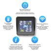 Universal Motorcycle Wireless Solar TPMS Tire Pressure Alarm System - 5