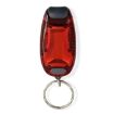 Portable Bicycle Taillight Helmet Light Running Warning Keychain (Red) - 2