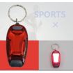 Portable Bicycle Taillight Helmet Light Running Warning Keychain (Red) - 3
