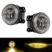 2 PCS 12V-30V 30W 1440LM 12LED 4" Car Fog Light White Background - 2