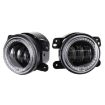 2 PCS 4" Car LED Fog Light 12V-30V 30W 1440LM 12LEDs Yellow Light - 1