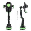 Car Phone Holder - 360 Rotating Telescopic Suction Cup (Green) - 4