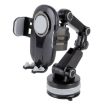 360 Rotating Telescopic Suction Cup Phone Holder for Car - Grey - 2