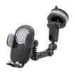 360 Rotating Telescopic Suction Cup Phone Holder for Car - Grey - 3