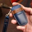 Hallmo Brown Cowhide Leather Key Cover for Haval H6 - 5