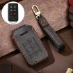 Volvo 6-Button Key Case - Hallmo Black Cowhide Leather Cover - 1
