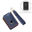 Volvo Car Key Cover - Brown Cowhide Leather Protective Case - 3