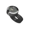 Motorcycle Handlebar Clock Quartz Watch with Lock 22-25mm (Black) - 1