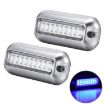 MK-027 27LED Waterproof Stainless Steel Underwater Light 10-30V (2 PCS) - 1