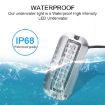 MK-027 27LED Waterproof Stainless Steel Underwater Light 10-30V (2 PCS) - 6