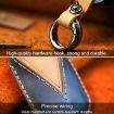 Ford Car Cowhide Leather Key Cover Case, Three Keys Version - Red - 3