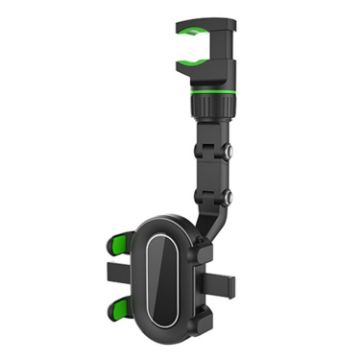 3rd Gen Green Car Rearview Mirror & Rear Seat Phone Holder - 1