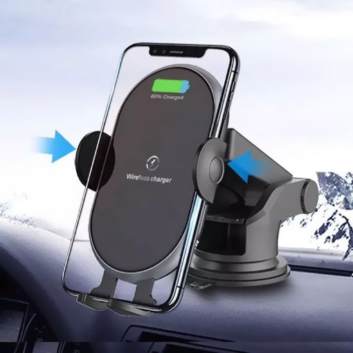 Smart Wireless Car Charger & Phone Holder - Universal Compatibility - 1
