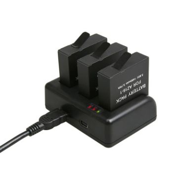 GoPro HERO5 AHDBT-501 Charger with V8 & USB-C Ports + LED Indicator - 1