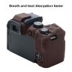 Canon EOS R10 Soft Silicone Protective Case - Coffee Color Cover - 6