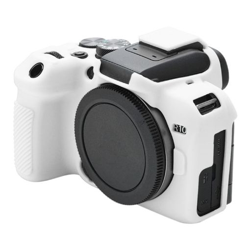 Canon EOS R10 White Soft Silicone Protective Case - Durable Cover - 1