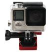 Red CNC Aluminum Motorcycle Rearview Mirror Bracket for GoPro & Action Cams - 1