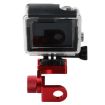 Red CNC Aluminum Motorcycle Rearview Mirror Bracket for GoPro & Action Cams - 3