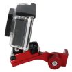 Red CNC Aluminum Motorcycle Rearview Mirror Bracket for GoPro & Action Cams - 4