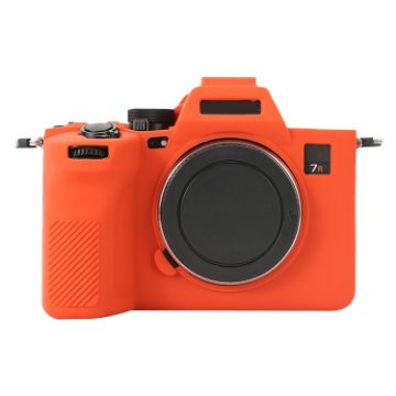 Sony ILCE-7RM5 Alpha 7R V Soft Silicone Protective Case Orange - 1