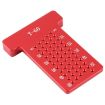 T60 T-Shaped Aluminum Alloy Woodworking Holes Ruler Tool - 1