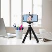 Blue Mini Octopus Flexible Foam Tripod with Phone Clamp & Remote Control - 8
