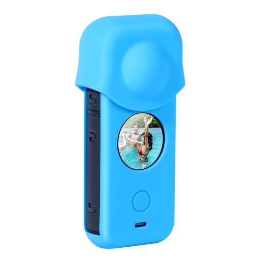 Insta360 ONE X2 Blue Silicone Protective Case - Full Body Dust-proof - 1