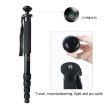 BEXIN MAS325 Portable DSLR Camera Monopod Holder - Aluminum Alloy, Black - 3