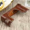 FUJIFILM X100V PU Leather Camera Half Case Base, 1/4" Thread, Coffee - 4