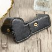 Sony ILCE-7RM4/A7RM4/A7R IV PU Leather Camera Half Case Base, Black - 5