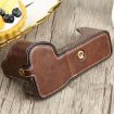 PU Leather Camera Half Case Base for Sony A7R IV - 1/4" Thread (Coffee) - 5