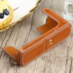 FUJIFILM XE4 Brown PU Leather Camera Half Case Base 1/4" Thread - 5