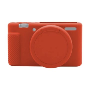 Sony ZV-1 Soft Silicone Protective Case - Orange Cover - 1
