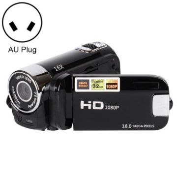 HD 16MP Home Travel DV Camera, 16X Zoom, AU Plug, Black - 1