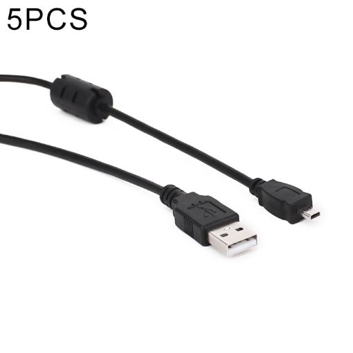 5 PCS 1.5m Mini 8 Pin USB to USB 2.0 Cable for Nikon D5100/D610 - 1