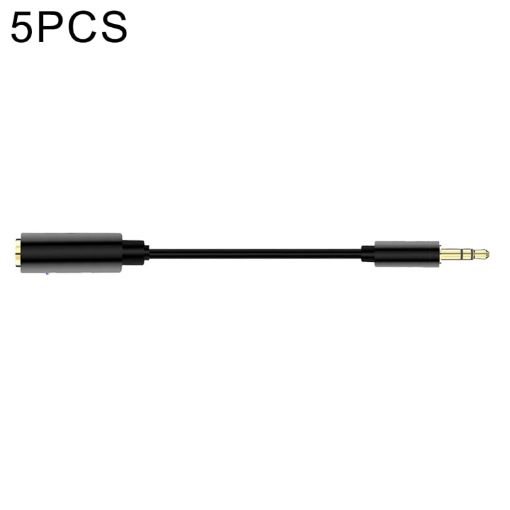 5 PCS 13cm Metal 3.5mm Audio Adapter Cable 4 Pole Female to 3 Pole Male - 1