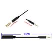 5 PCS 13cm Metal 3.5mm Audio Adapter Cable 4 Pole Female to 3 Pole Male - 3