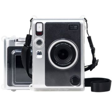 Transparent Protective Crystal Shell Case with Strap for FUJIFILM Instax mini EVO - 1