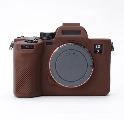Sony A7 IV Soft Silicone Protective Case - Coffee Color - 1