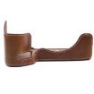 Sony A7 IV PU Leather Camera Half Case Base, 1/4" Thread, Brown - 2