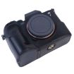 Sony A7 IV PU Leather Camera Half Case Base, 1/4" Thread, Brown - 4