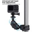360 Rotation Adjustable Action Camera Holder for Bike/Motorcycle - Black - 7