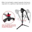 BEXIN ST-3 Monopod Stand Base - Mini Desktop Tripod, Three Feet - 6