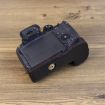 Canon EOS R7 PU Leather Camera Half Case Base, 1/4" Thread, Brown - 5