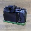 FUJIFILM X-T5 Green PU Leather Camera Half Case Base 1/4" Thread - 3