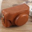 Sony ZV-1F Vlog Camera Leather Case Bag with Strap - Brown - 2