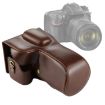 Nikon D7200/D7100/D7000 Camera Case Bag PU Leather (Coffee) 18-200/140mm - 1