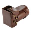 Nikon D7200/D7100/D7000 Camera Case Bag PU Leather (Coffee) 18-200/140mm - 4