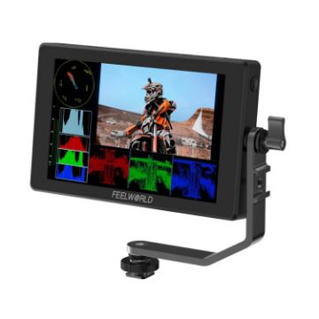 FEELWORLD SH7 7" Ultra Bright 2200nit On-camera Monitor SDI HDMI Black - 1