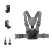 Adjustable 4 in 1 Body Mount Belt Chest Strap with Mount & Screw - Grey - 1